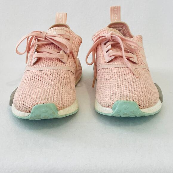 Adidas Originals NMD R1 Womens 7.5 Shoes Pink Knit Soft Body Low Top Sneakers - Picture 7 of 12